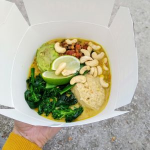 My Indigo veganes Restaurant Linz Gado-Gado Curry Take-Away